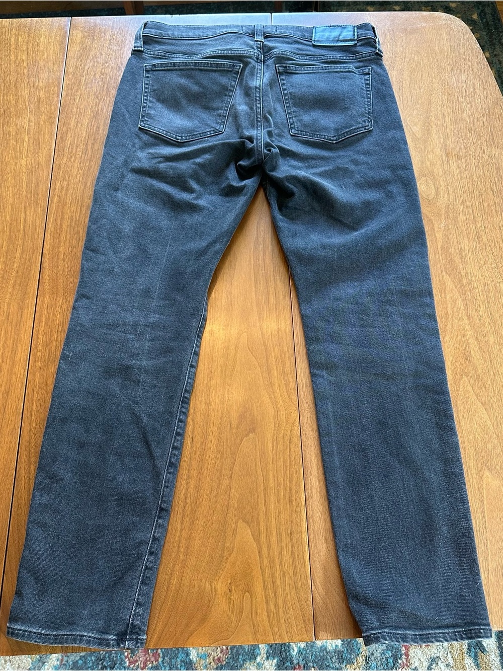 Men's Dark Gray Athletic Slim Jeans View 2